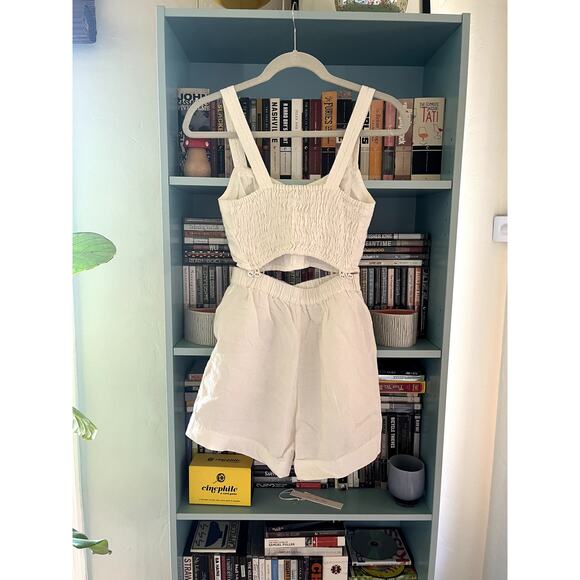 Madewell Modular Sleeveless Romper in Lighthouse - Picture 7 of 9